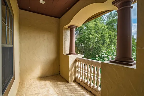 a view of a porch