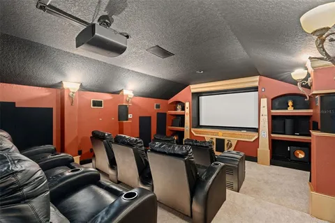 a room with furniture and screen