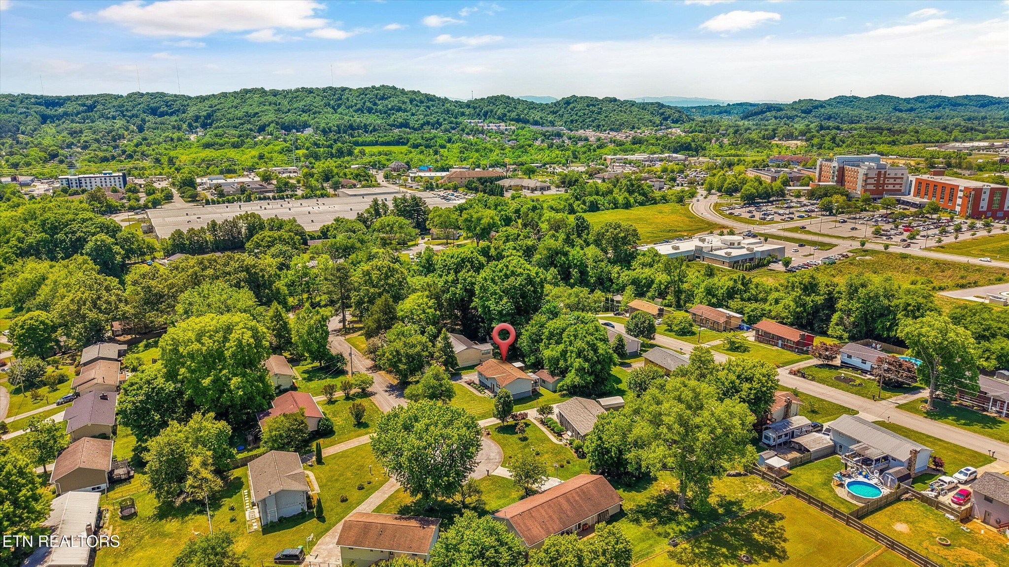 7613 Fall Wind Court Powell, TN 37849 - Photo 38 of 38 a view of a city with mountains in the background
