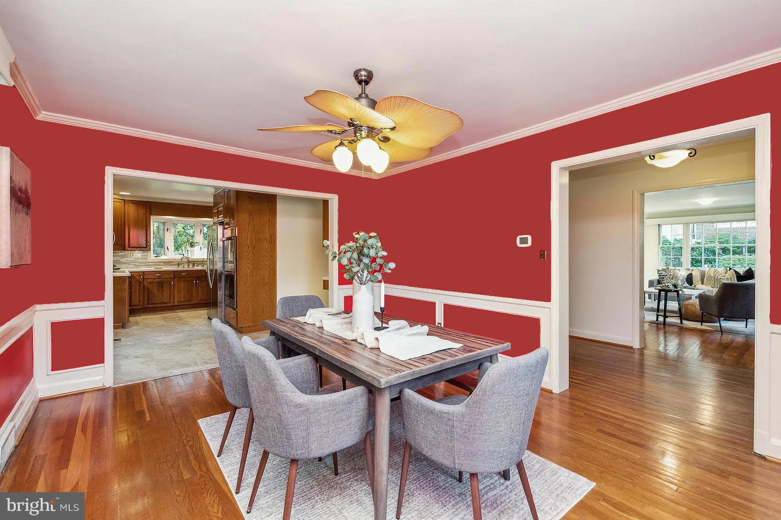 203 Churchwardens Road Baltimore, MD 21212 - Photo 8 of 48 Formal Dining Opens to Kitchen