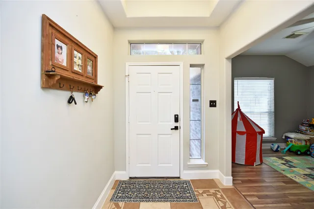 a view of an entryway door