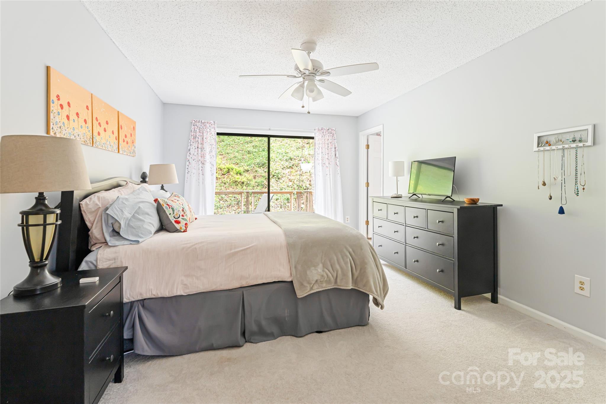 21 Mann Road Asheville, NC 28805 - Photo 22 of 36 a bedroom with a bed dresser with a flat tv screen and a dresser