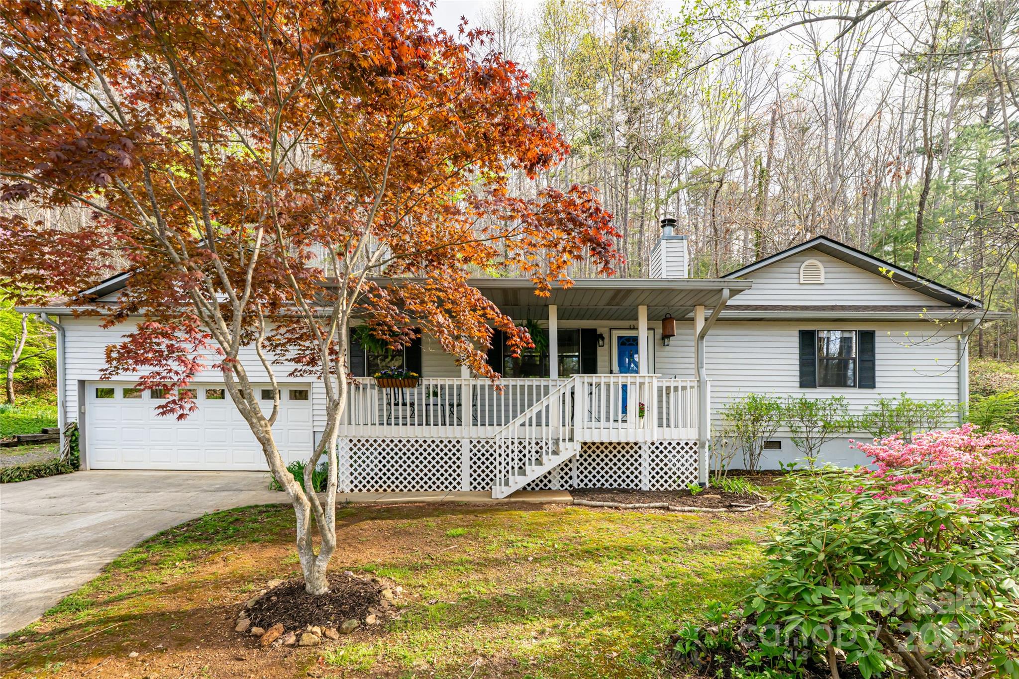 21 Mann Road Asheville, NC 28805 - Photo 5 of 36 a front view of a house with garden