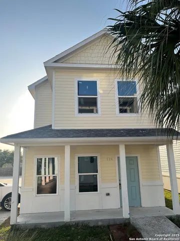 a front view of a house