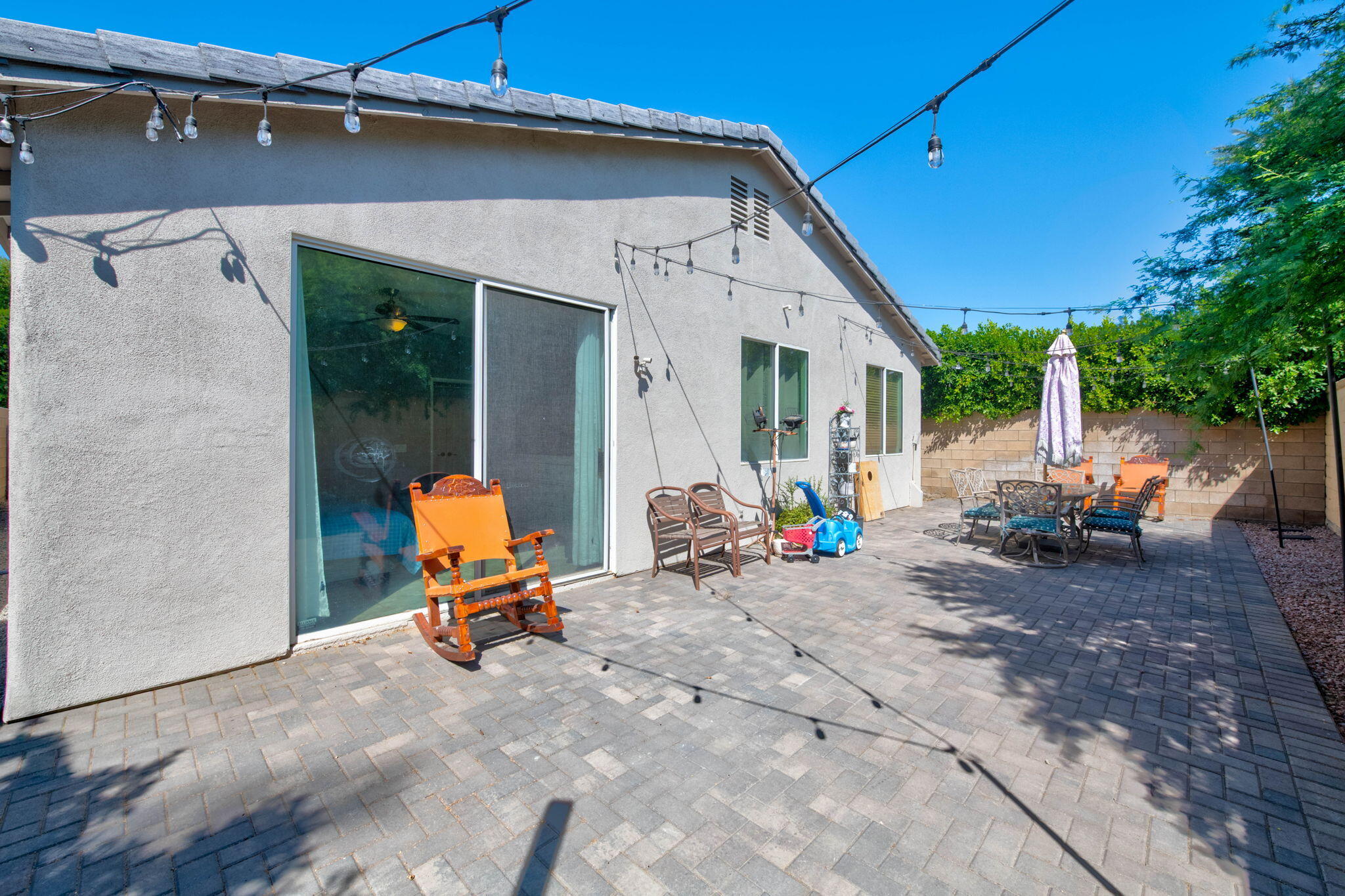 46450 Calle Raphael Indio, CA 92201 - Photo 28 of 29 a view of backyard with wheel chair and potted plants