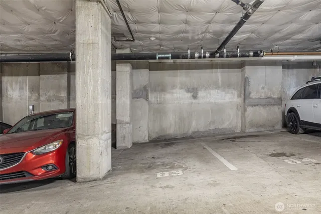 a view of a car garage