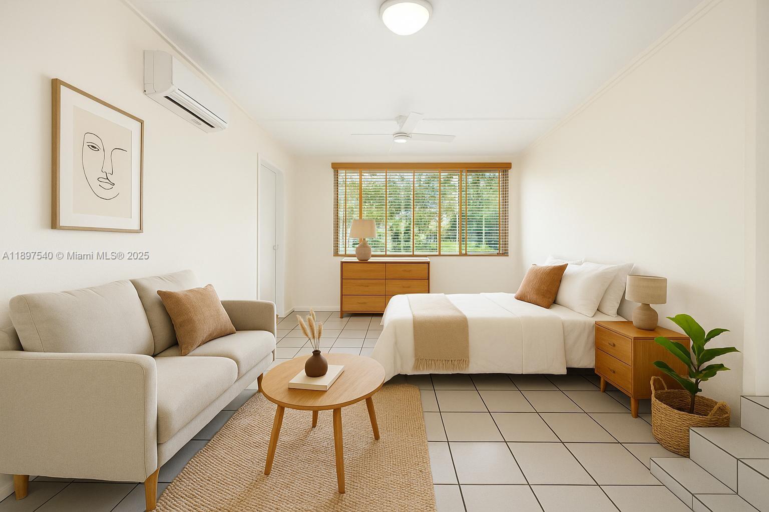 5960 Southwest 47th Street, Unit 1 Miami, FL 33155 - Photo 21 of 39 a living room with furniture and a large window