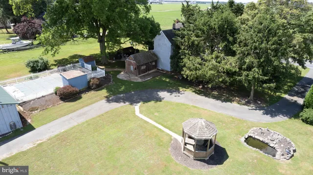 a view of a lake with a mountain