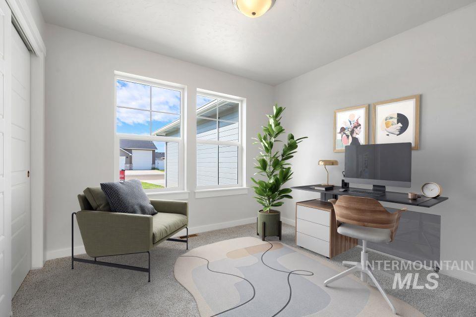 1340 Dawn Street Weiser, ID 83672 - Photo 20 of 32 Home office featuring light carpet and baseboards