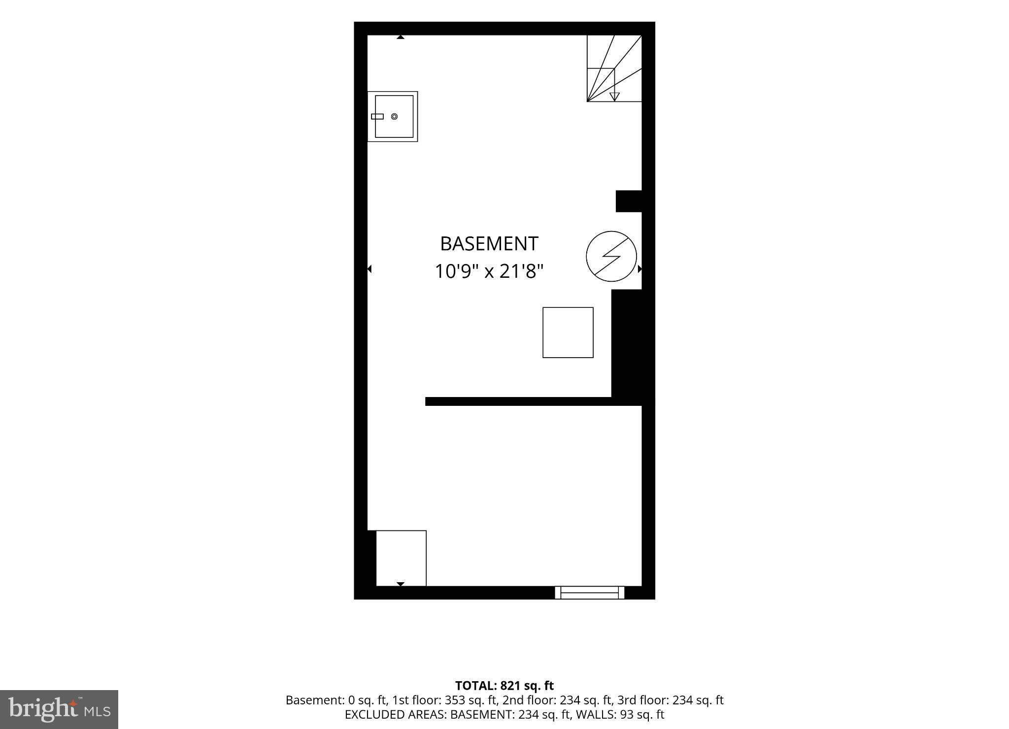 322 South Poppleton Street Baltimore, MD 21230 - Photo 30 of 34 Spacious basement layout blueprint.