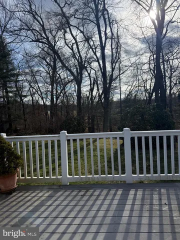 a view of a wooden deck