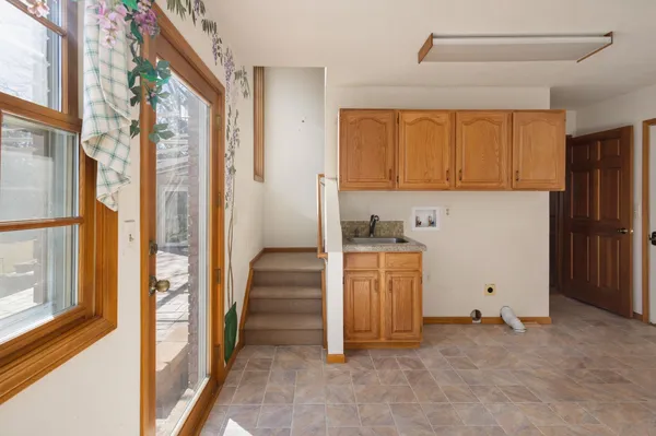 a view of a livingroom with a furniture