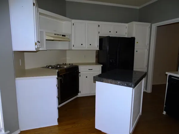 a kitchen with a sink a stove and refrigerator