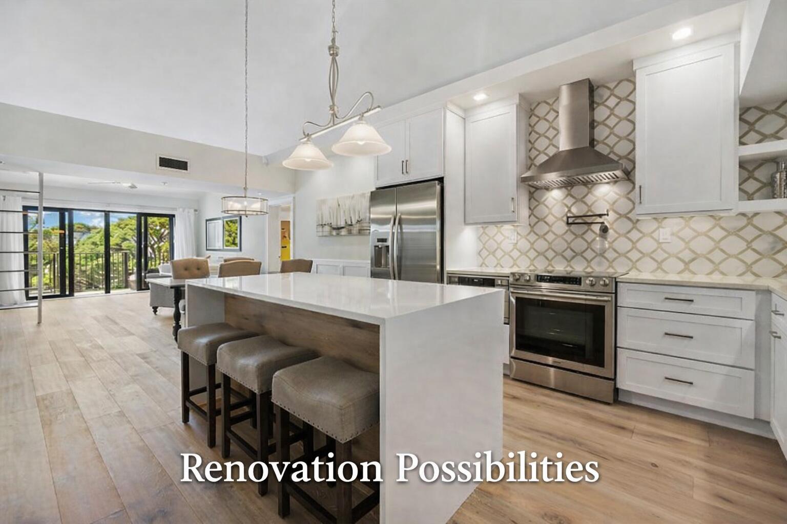 1601 Marina Isle Way, Unit 505 Jupiter, FL 33477 - Photo 6 of 29 Modern kitchen and living space