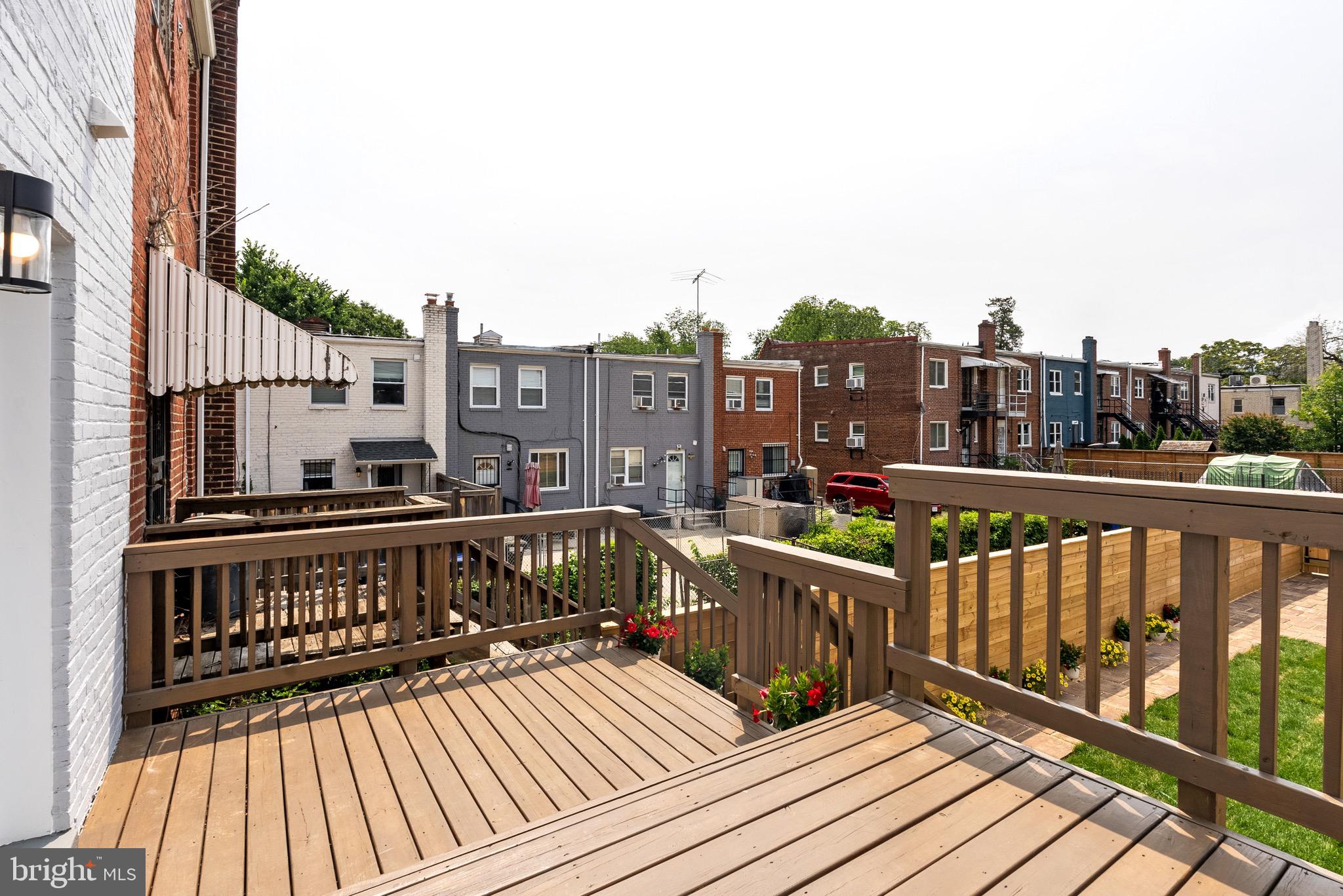 1841 E Street Northeast Washington, DC 20002 - Photo 23 of 50 a view of a balcony with wooden floor