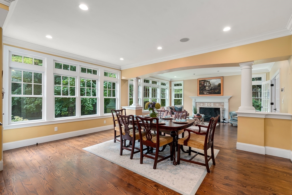 42 Victoria Road Sudbury, MA 01776 - Photo 11 of 42 a view of a dining room with furniture window and wooden floor