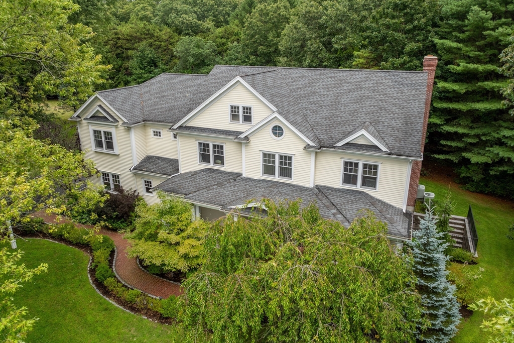 42 Victoria Road Sudbury, MA 01776 - Photo 38 of 42 a aerial view of a house with a yard