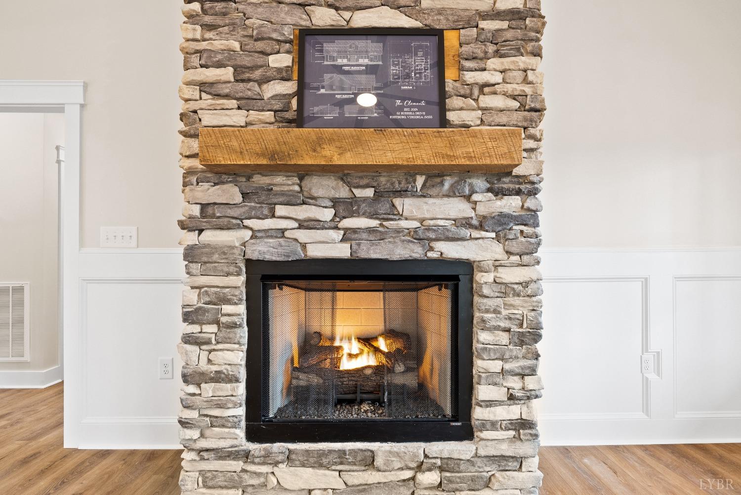 62 Burrell Drive Rustburg, VA 24588 - Photo 16 of 63 a view of a fireplace with wooden floor