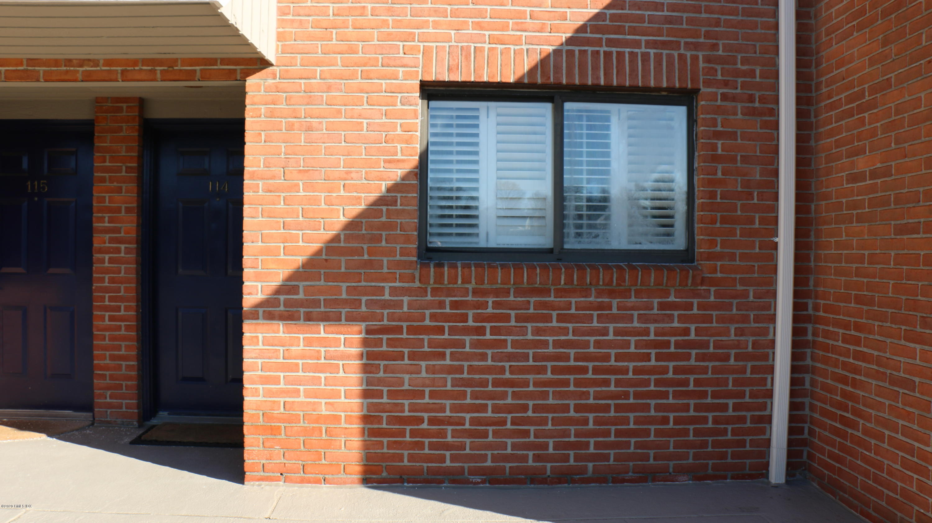a view of front door of house