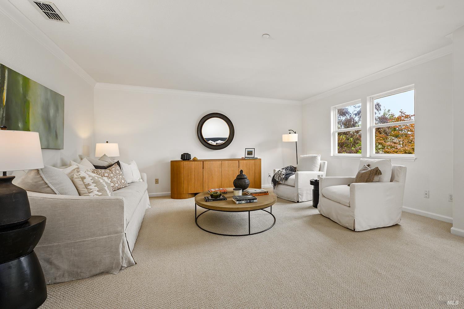 38 Maybeck Street Novato, CA 94949 - Photo 28 of 47 a living room with furniture and a large window