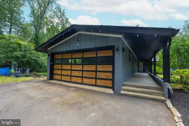 a view of outdoor space with deck and yard