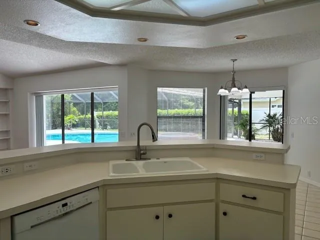 a sink with a window