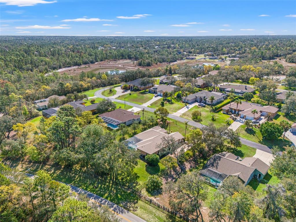 10288 Ridge Top Loop Weeki Wachee, FL 34613 - Photo 56 of 61 an aerial view of residential houses with outdoor space and trees