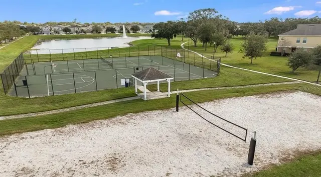 a view of a tennis court