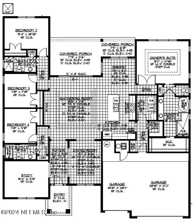2625 Cabbage Hammock Road, Unit 7 St. Augustine, FL 32092 - Photo 2 of 2 Fitzgerald 2 Floorplan