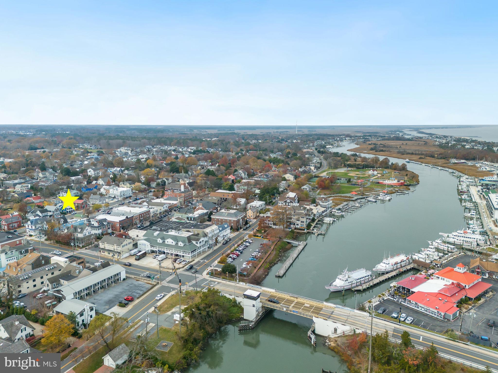 112 West 3rd Street Lewes, DE 19958 - Photo 69 of 73 an aerial view of lake and residential houses with outdoor space