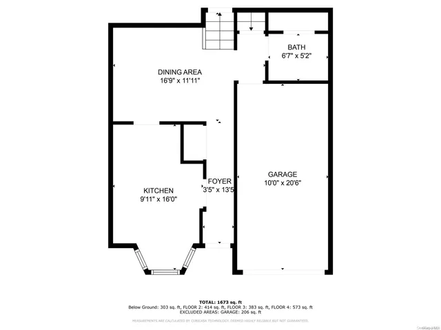 a picture of a room with a white wall and a picture