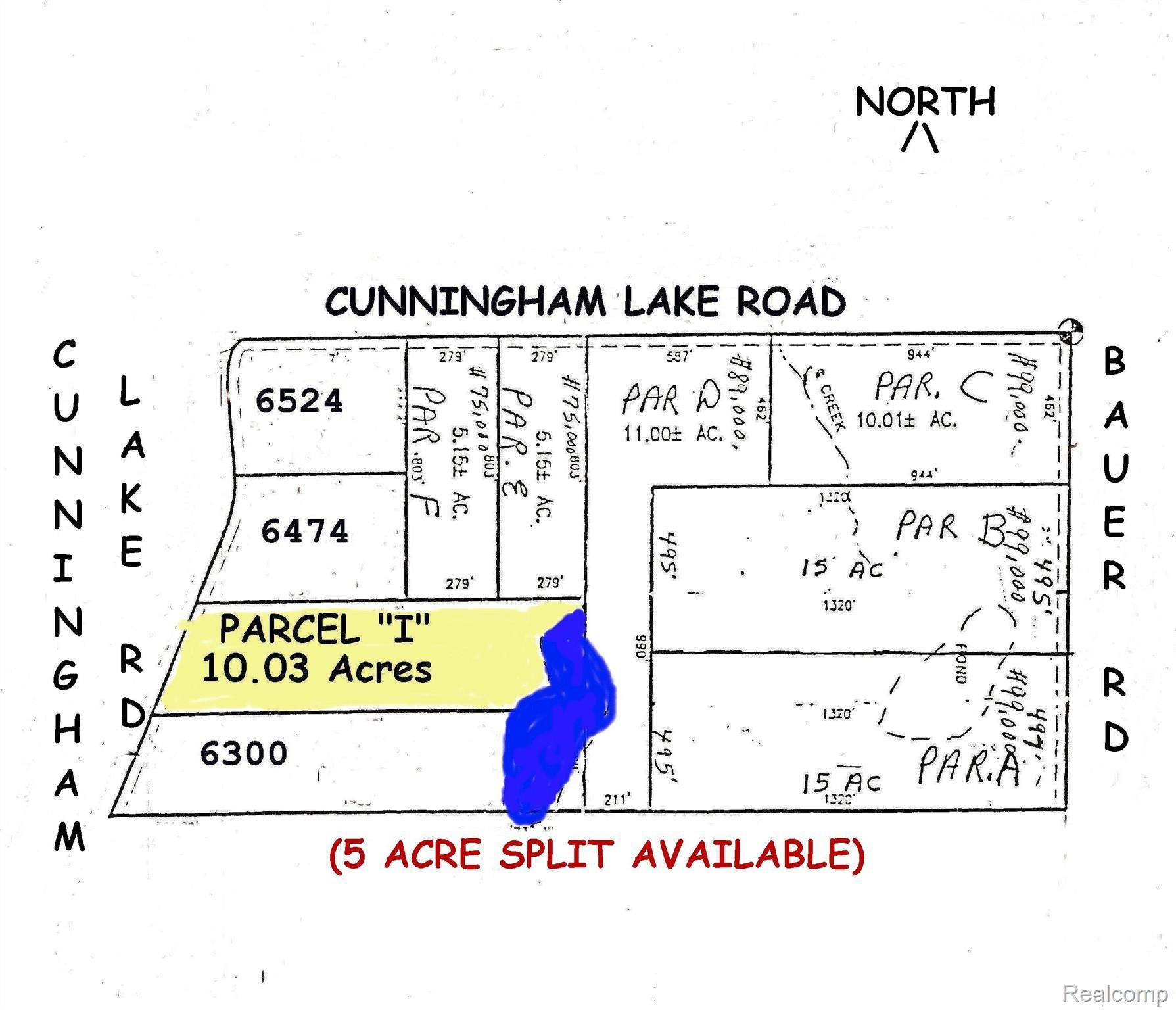 Par I Cunningham Lake Road Brighton, MI 48116 - Photo 1 of 1 Cunningham Lake Survey