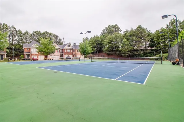 a view of a tennis court