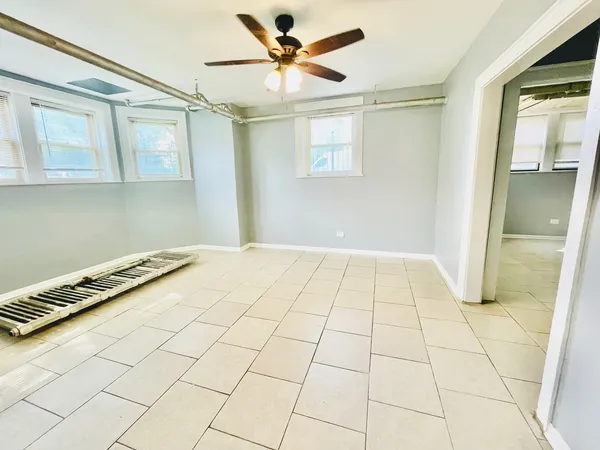 a bathroom with a tub