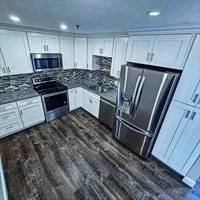 a close up view of washer and dryer