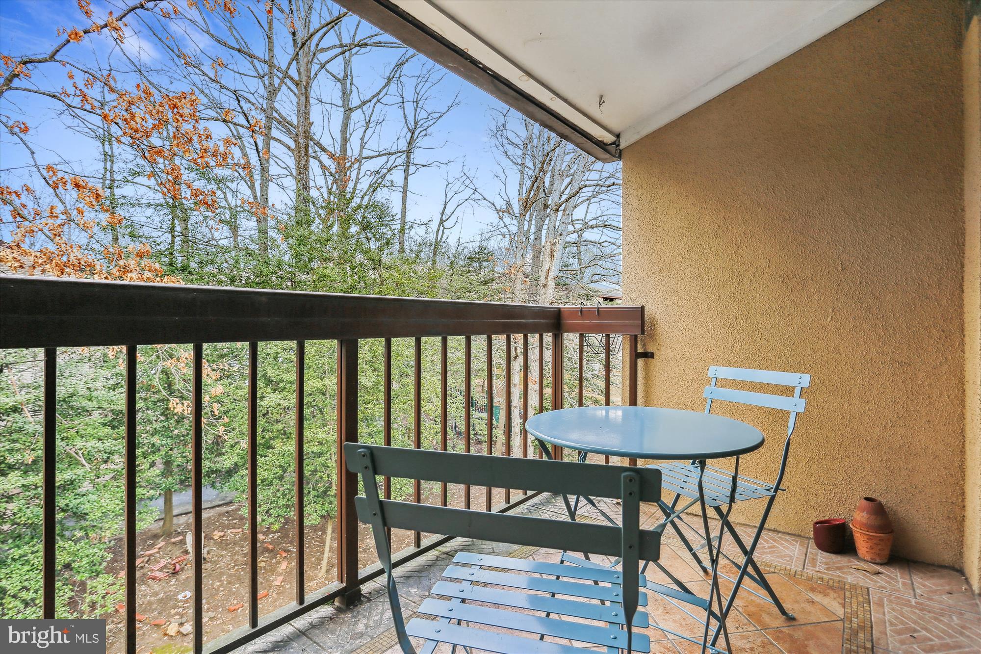 2240 Castle Rock Square, Unit 22C Reston, VA 20191 - Photo 13 of 28 Nice covered balcony overlooking trees and path