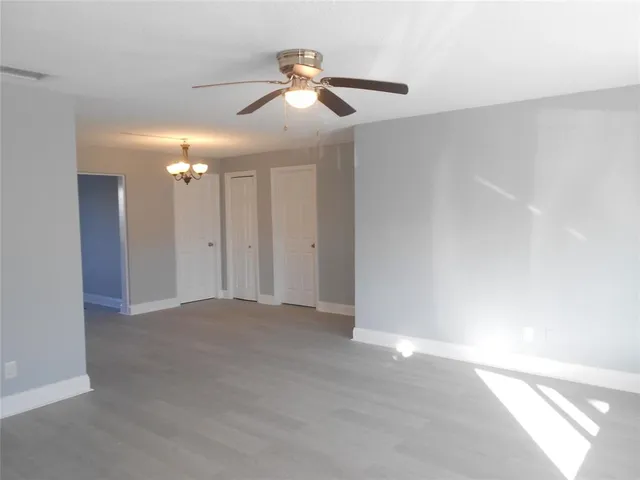 a view of an empty room