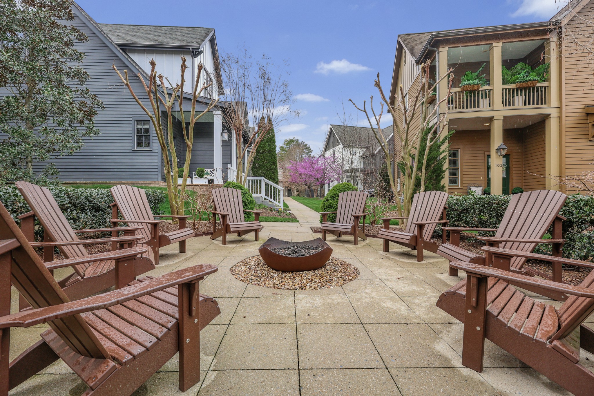 101 Cottage Lane Franklin, TN 37064 - Photo 5 of 20 a view of a patio with couple of chairs and a fountain