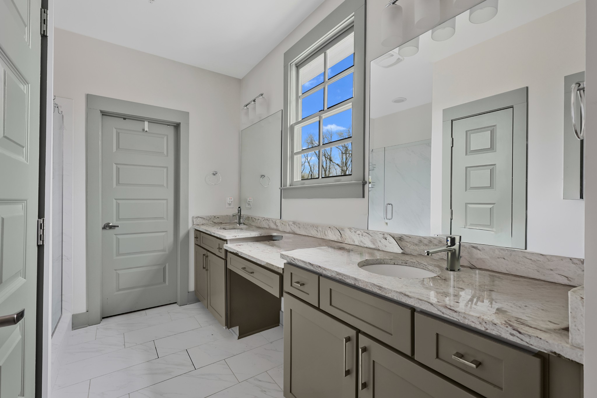 101 Cottage Lane Franklin, TN 37064 - Photo 7 of 20 a bathroom with a granite countertop sink and a mirror