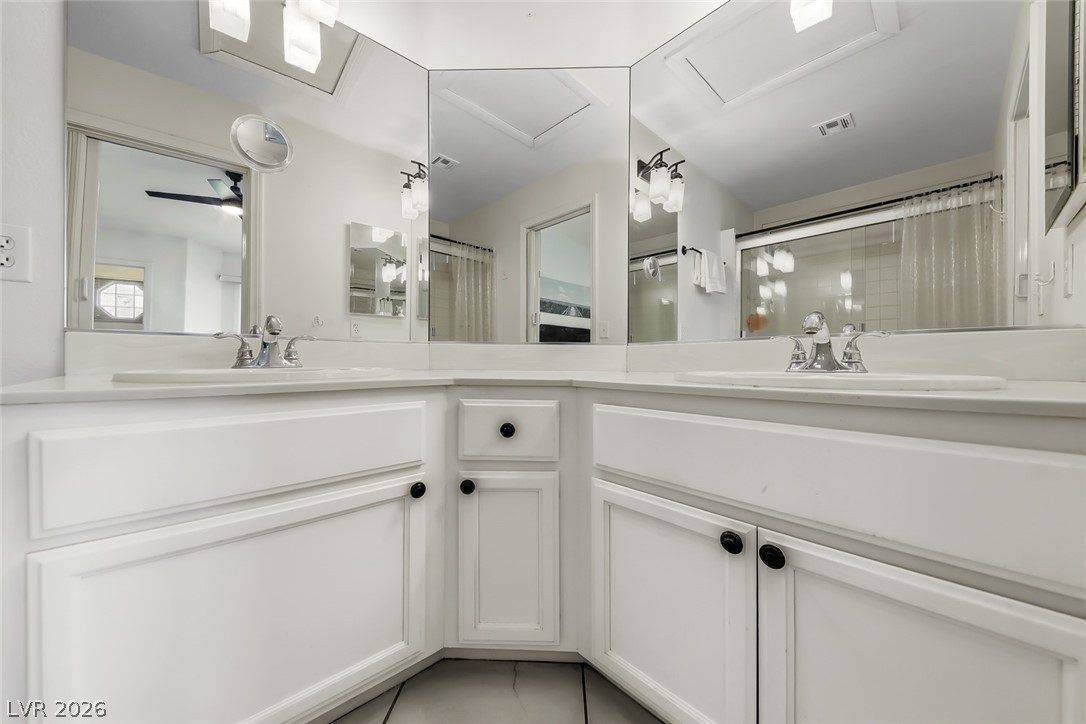 10 Rising Sun Court Henderson, NV 89074 - Photo 22 of 38 Primary bath with dual sinks with step in shower