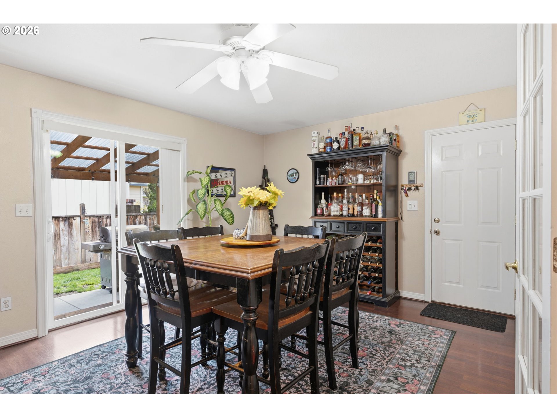 3653 Willowbrook Street Eugene, OR 97404 - Photo 17 of 43 a view of a dining room with furniture and chandelier