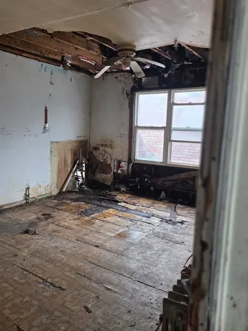 a view of a closet area