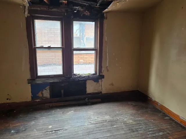 a view of a room with window