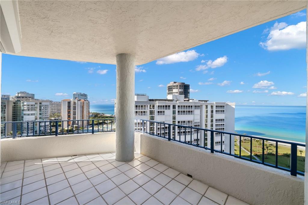 4451 Gulf Shore Boulevard North, Unit 2002 Naples, FL 34103 - Photo 35 of 36 a view of terrace with city view