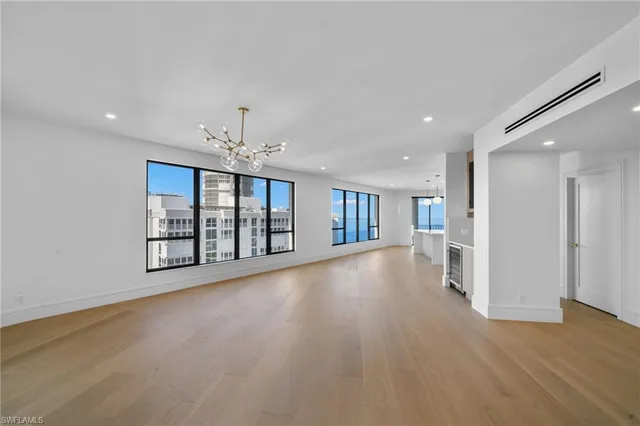 a view of livingroom with hardwood floor and window