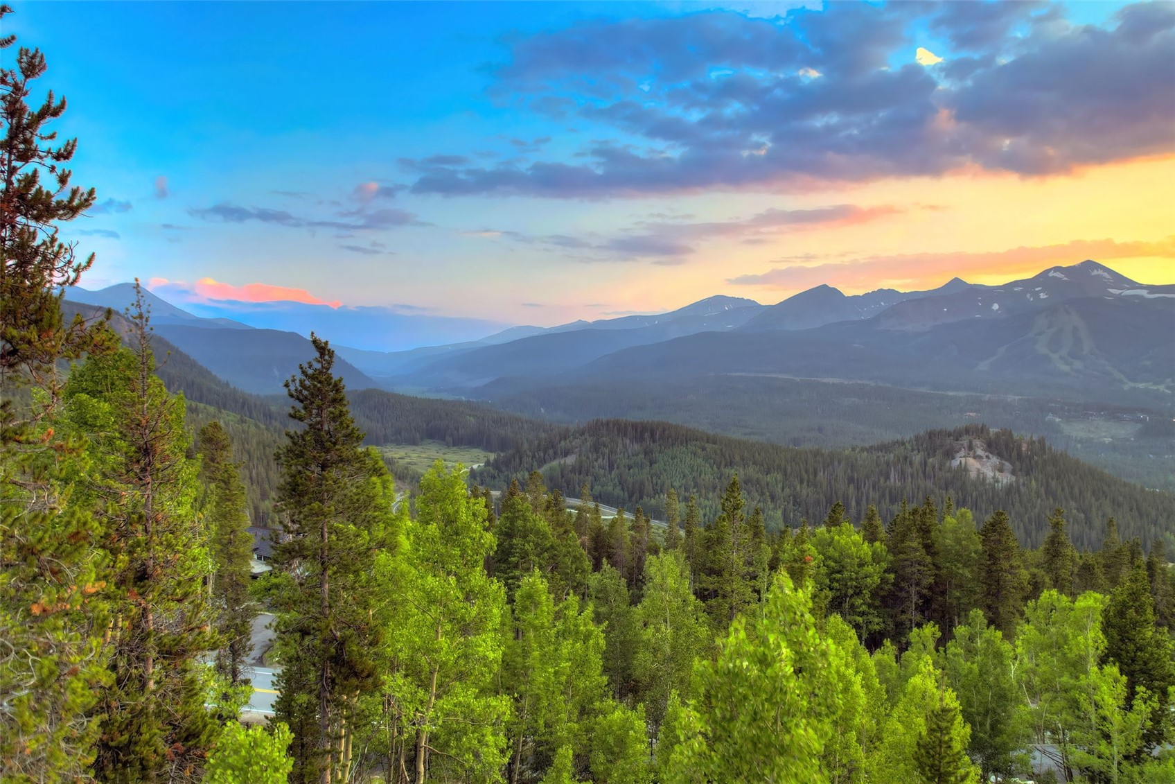 2211 Boreas Pass Road Breckenridge, CO 80424 - Photo 2 of 20 a view of mountain with sunset in background