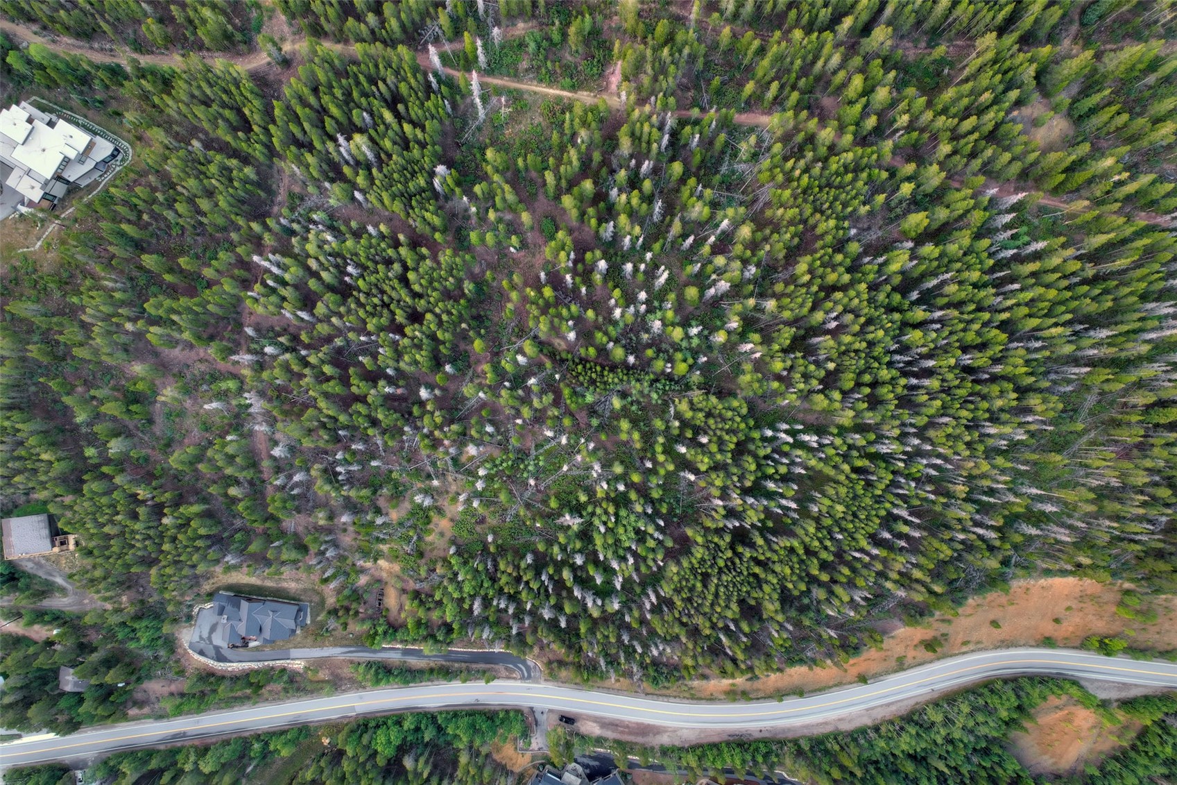 2211 Boreas Pass Road Breckenridge, CO 80424 - Photo 7 of 16 View looking Down on Lot