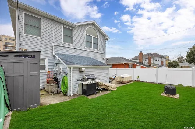 a house view with a garden space