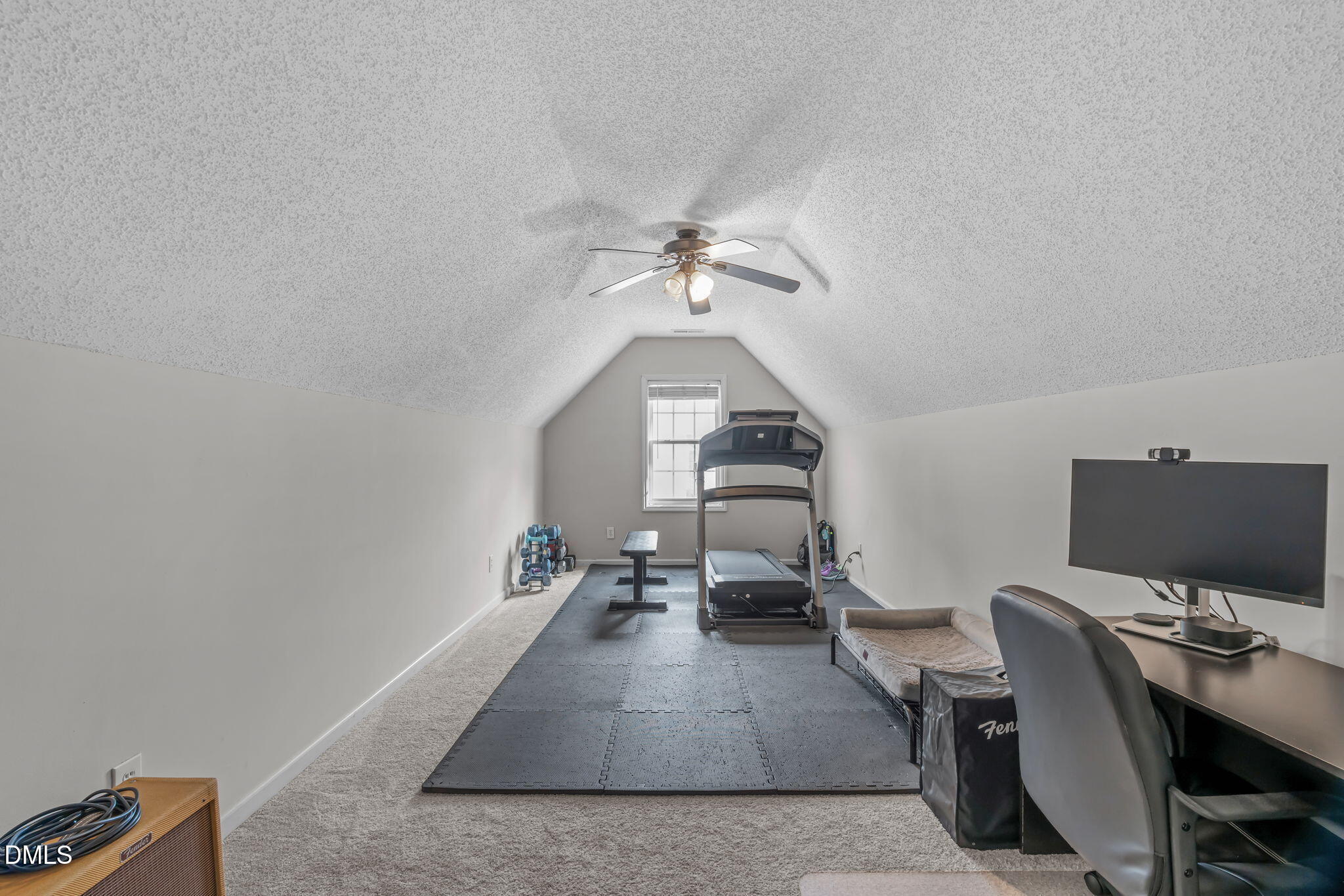 2501 Springfield Park Drive Raleigh, NC 27614 - Photo 28 of 44 a workspace with furniture and chandelier