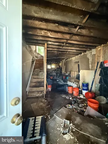 a view of storage and utility room